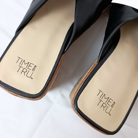 Time and Tru Platform Wedge Sandals – Women’s Size 6, Summer Shoes - Picture 7 of 8